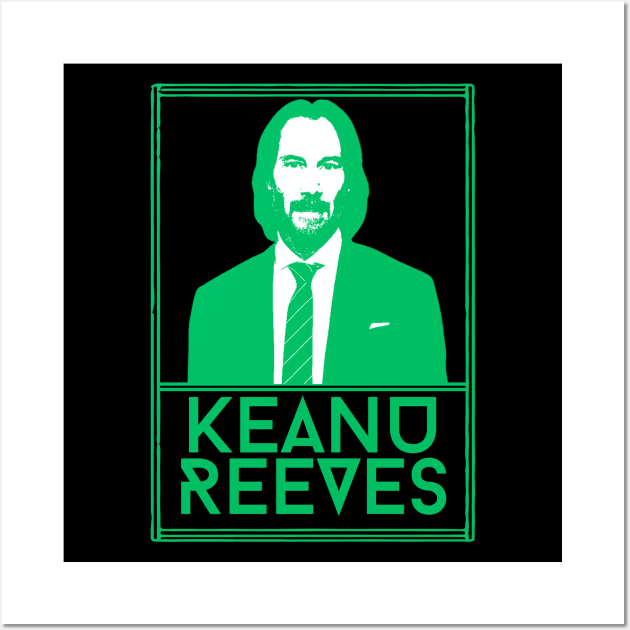 Keanu reeves\\Vintage fan art Wall Art by MisterPumpkin